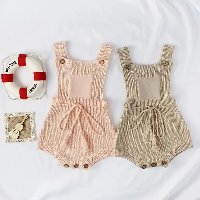 Knitted Romper For Baby Girl