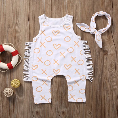 Newborn Baby Girl Sleeveless Clothes