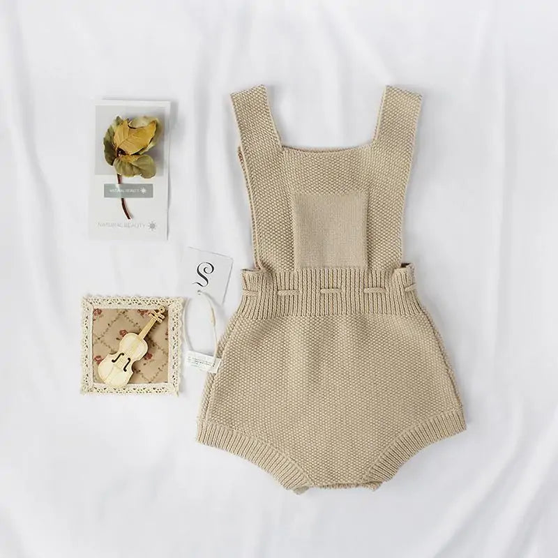 Knitted Romper For Baby Girl